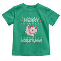Funny Christmas Axolotl Toddler T Shirt Merry Axolotlmas Xmas Salamander - Wonder Print Shop