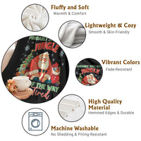 Probably Just Gonna Jingle Some Of The Way I'm Tired Throw Blanket Funny Christmas Santa - Wonder Print Shop