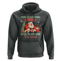 Probably Just Gonna Jingle Some Of The Way I'm Tired Hoodie Funny Christmas Santa - Wonder Print Shop
