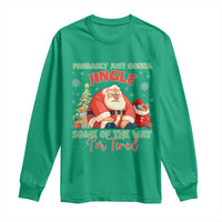 Probably Just Gonna Jingle Some Of The Way I'm Tired Long Sleeve Shirt Funny Christmas Santa - Wonder Print Shop