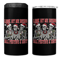 Look At Me Being All Festive And Shit Christmas 4 in 1 Can Cooler Tumbler Funny Holiday Xmas Skeleton - Wonder Print Shop