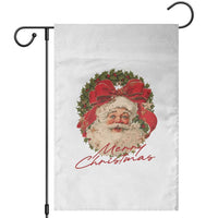 Merry Christmas Vintage Retro Santa Claus Coquette Garden Flag - Wonder Print Shop