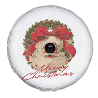 Merry Christmas Vintage Retro Santa Claus Coquette Spare Tire Cover - Wonder Print Shop