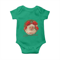 Merry Christmas Vintage Retro Santa Claus Coquette Baby Onesie - Wonder Print Shop