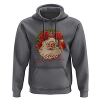 Merry Christmas Vintage Retro Santa Claus Coquette Hoodie - Wonder Print Shop