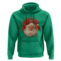 Merry Christmas Vintage Retro Santa Claus Coquette Hoodie - Wonder Print Shop