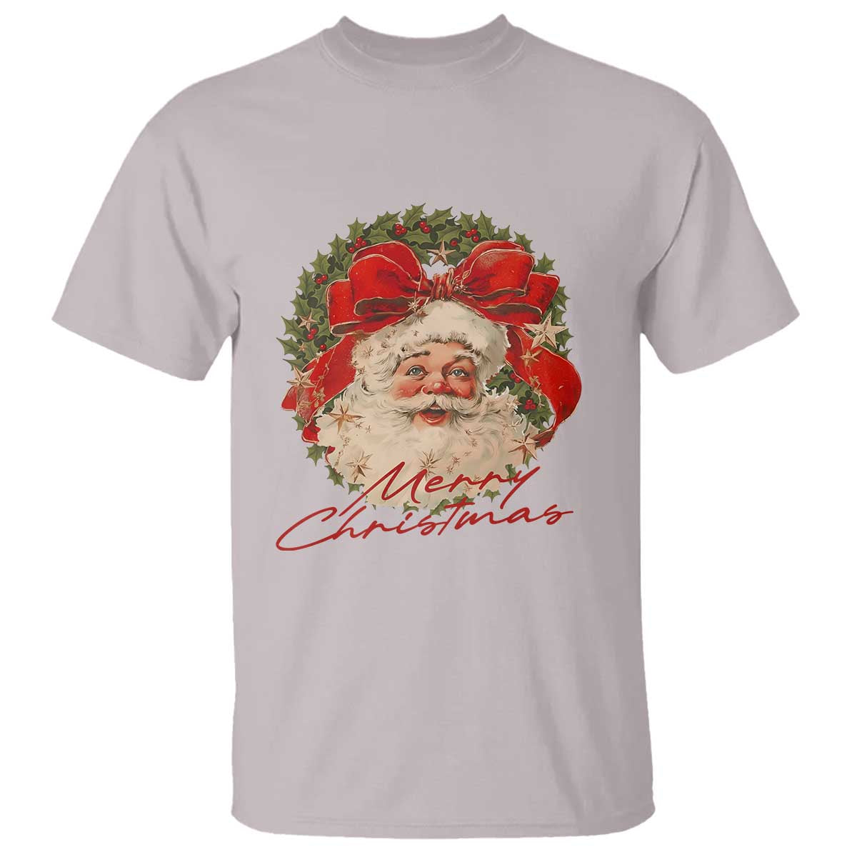 Merry Christmas Vintage Retro Santa Claus Coquette T Shirt - Wonder Print Shop