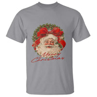 Merry Christmas Vintage Retro Santa Claus Coquette T Shirt - Wonder Print Shop