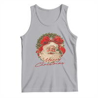 Merry Christmas Vintage Retro Santa Claus Coquette Tank Top - Wonder Print Shop