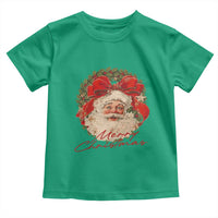 Merry Christmas Vintage Retro Santa Claus Coquette Toddler T Shirt - Wonder Print Shop