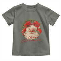 Merry Christmas Vintage Retro Santa Claus Coquette Toddler T Shirt - Wonder Print Shop