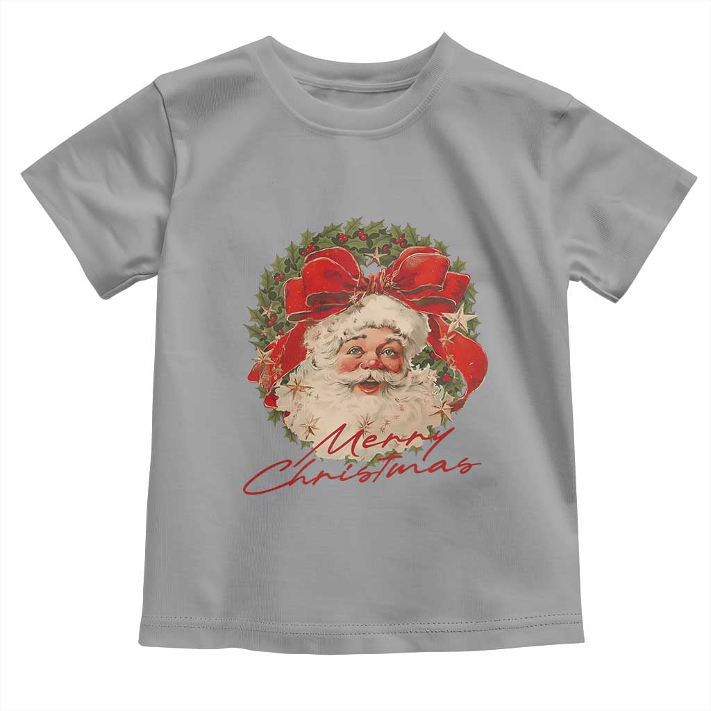 Merry Christmas Vintage Retro Santa Claus Coquette Toddler T Shirt - Wonder Print Shop