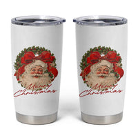 Merry Christmas Vintage Retro Santa Claus Coquette Tumbler Cup - Wonder Print Shop