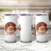 Merry Christmas Vintage Retro Santa Claus Coquette Tumbler Cup - Wonder Print Shop