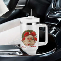 Merry Christmas Vintage Retro Santa Claus Coquette Tumbler With Handle - Wonder Print Shop