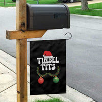 Christmas Tinsel Tits Garden Flag Funny Xmas Couple Matching - Wonder Print Shop