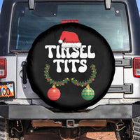 Christmas Tinsel Tits Spare Tire Cover Funny Xmas Couple Matching - Wonder Print Shop