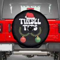 Christmas Tinsel Tits Spare Tire Cover Funny Xmas Couple Matching - Wonder Print Shop