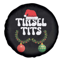 Christmas Tinsel Tits Spare Tire Cover Funny Xmas Couple Matching - Wonder Print Shop