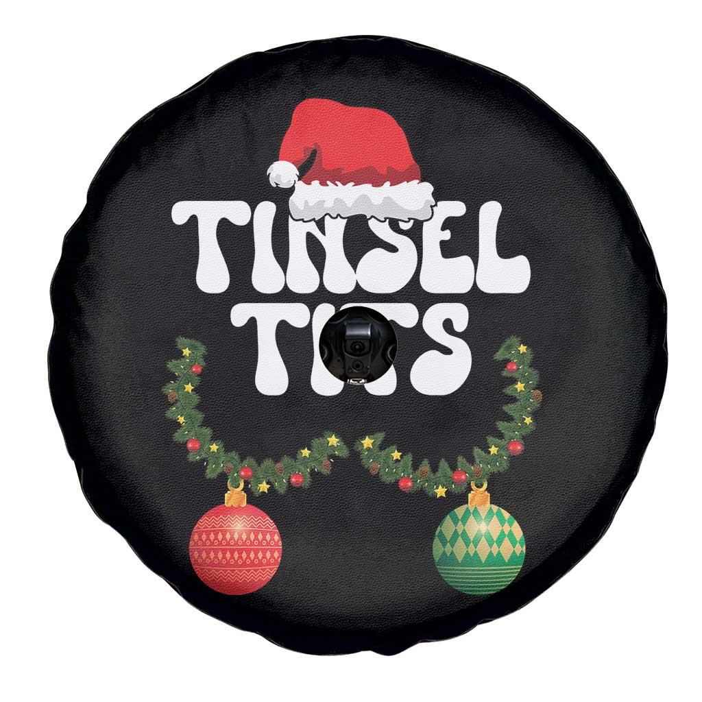 Christmas Tinsel Tits Spare Tire Cover Funny Xmas Couple Matching - Wonder Print Shop