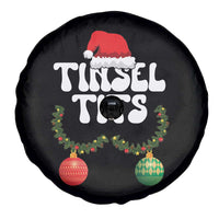 Christmas Tinsel Tits Spare Tire Cover Funny Xmas Couple Matching - Wonder Print Shop