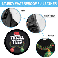 Christmas Tinsel Tits Spare Tire Cover Funny Xmas Couple Matching - Wonder Print Shop