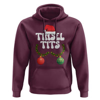 Christmas Tinsel Tits Hoodie Funny Xmas Couple Matching - Wonder Print Shop