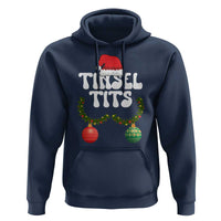 Christmas Tinsel Tits Hoodie Funny Xmas Couple Matching - Wonder Print Shop