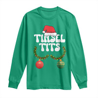 Christmas Tinsel Tits Long Sleeve Shirt Funny Xmas Couple Matching - Wonder Print Shop