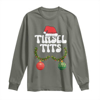 Christmas Tinsel Tits Long Sleeve Shirt Funny Xmas Couple Matching - Wonder Print Shop