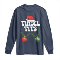 Christmas Tinsel Tits Long Sleeve Shirt Funny Xmas Couple Matching - Wonder Print Shop