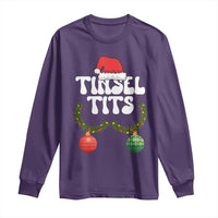 Christmas Tinsel Tits Long Sleeve Shirt Funny Xmas Couple Matching - Wonder Print Shop