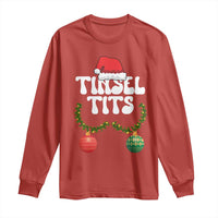 Christmas Tinsel Tits Long Sleeve Shirt Funny Xmas Couple Matching - Wonder Print Shop