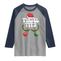 Christmas Tinsel Tits Raglan Shirt Funny Xmas Couple Matching - Wonder Print Shop