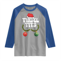Christmas Tinsel Tits Raglan Shirt Funny Xmas Couple Matching - Wonder Print Shop
