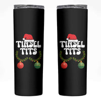 Christmas Tinsel Tits Skinny Tumbler Funny Xmas Couple Matching - Wonder Print Shop