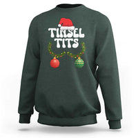 Christmas Tinsel Tits Sweatshirt Funny Xmas Couple Matching - Wonder Print Shop