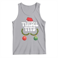 Christmas Tinsel Tits Tank Top Funny Xmas Couple Matching - Wonder Print Shop