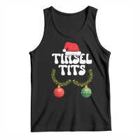 Christmas Tinsel Tits Tank Top Funny Xmas Couple Matching - Wonder Print Shop
