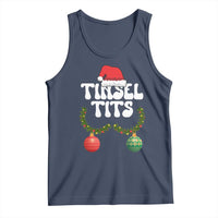 Christmas Tinsel Tits Tank Top Funny Xmas Couple Matching - Wonder Print Shop