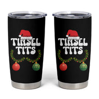 Christmas Tinsel Tits Tumbler Cup Funny Xmas Couple Matching - Wonder Print Shop