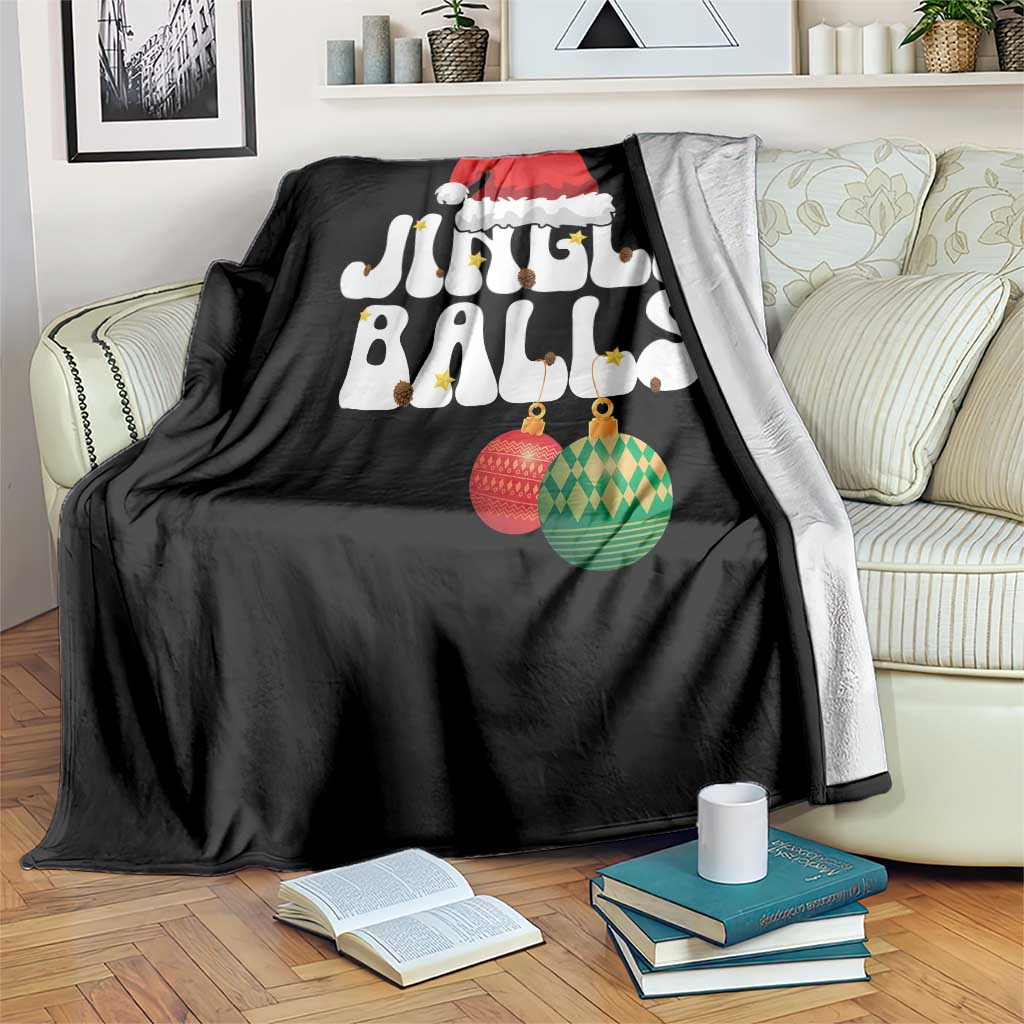 Christmas Jingle Balls Throw Blanket Funny Xmas Couple Matching - Wonder Print Shop