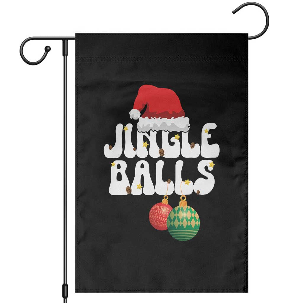 Christmas Jingle Balls Garden Flag Funny Xmas Couple Matching - Wonder Print Shop