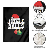Christmas Jingle Balls Garden Flag Funny Xmas Couple Matching - Wonder Print Shop