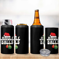 Christmas Jingle Balls 4 in 1 Can Cooler Tumbler Funny Xmas Couple Matching - Wonder Print Shop