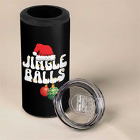 Christmas Jingle Balls 4 in 1 Can Cooler Tumbler Funny Xmas Couple Matching - Wonder Print Shop