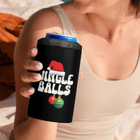 Christmas Jingle Balls 4 in 1 Can Cooler Tumbler Funny Xmas Couple Matching - Wonder Print Shop