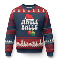 Xmas Jingle Balls Ugly Christmas Sweater Funny Xmas Couple Matching - Wonder Print Shop