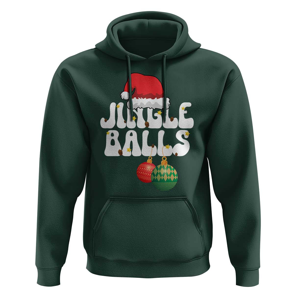 Christmas Jingle Balls Hoodie Funny Xmas Couple Matching - Wonder Print Shop