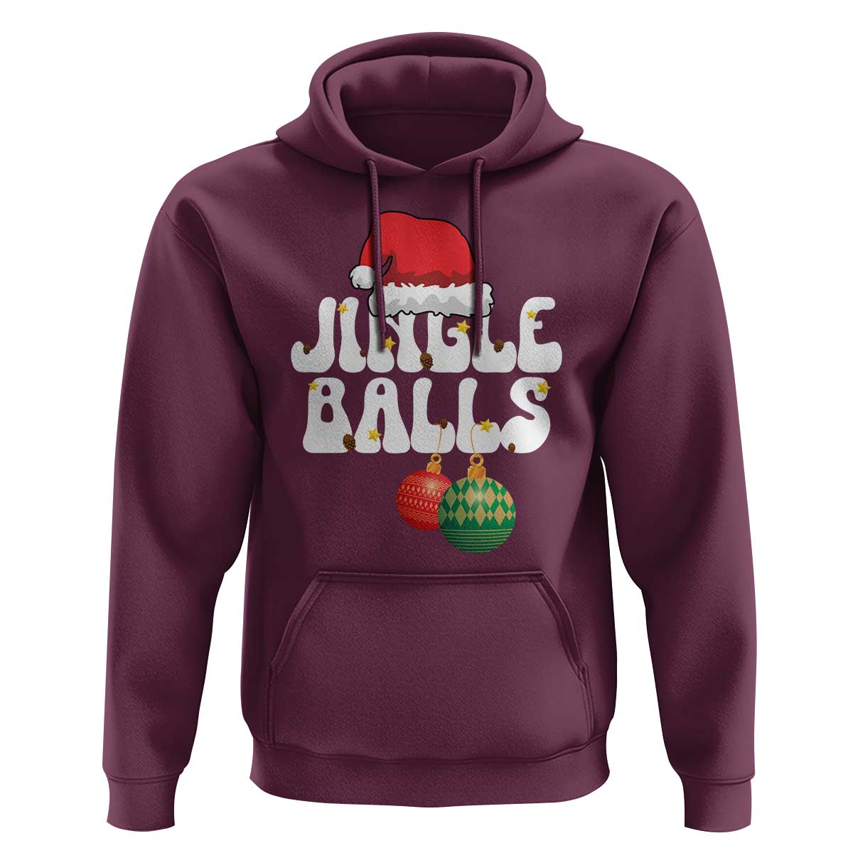 Christmas Jingle Balls Hoodie Funny Xmas Couple Matching - Wonder Print Shop